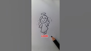 How to Draw a Cute Angel 👼 Easy Tutorial" #foryou #art #shorts #howtodraw #easydrawing #tutorial