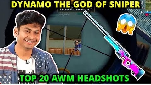 The God Of Sniper ||DYNAMO GAMING   TOP 20 AWM HEADSHOT KILLS   PUBG MOBILE ||#hitechgamer #dynamo