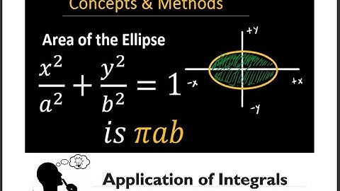 area of ellipse || area of ellipse by integration || area of ellipse proof with calculus || #ellipse