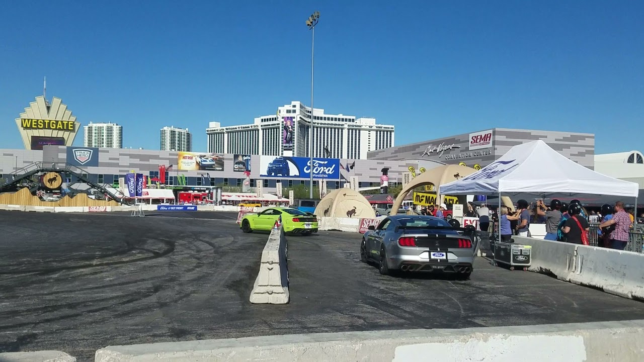 GT500 Drifting at the SEMA show 2021