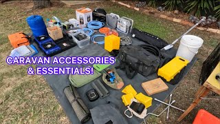 ACCESSORIES AND ESSENTIALS IN OUR RED CENTRE CARAVAN WHEN SETTING UP FOR TOURING | SEPS ADVENTURES