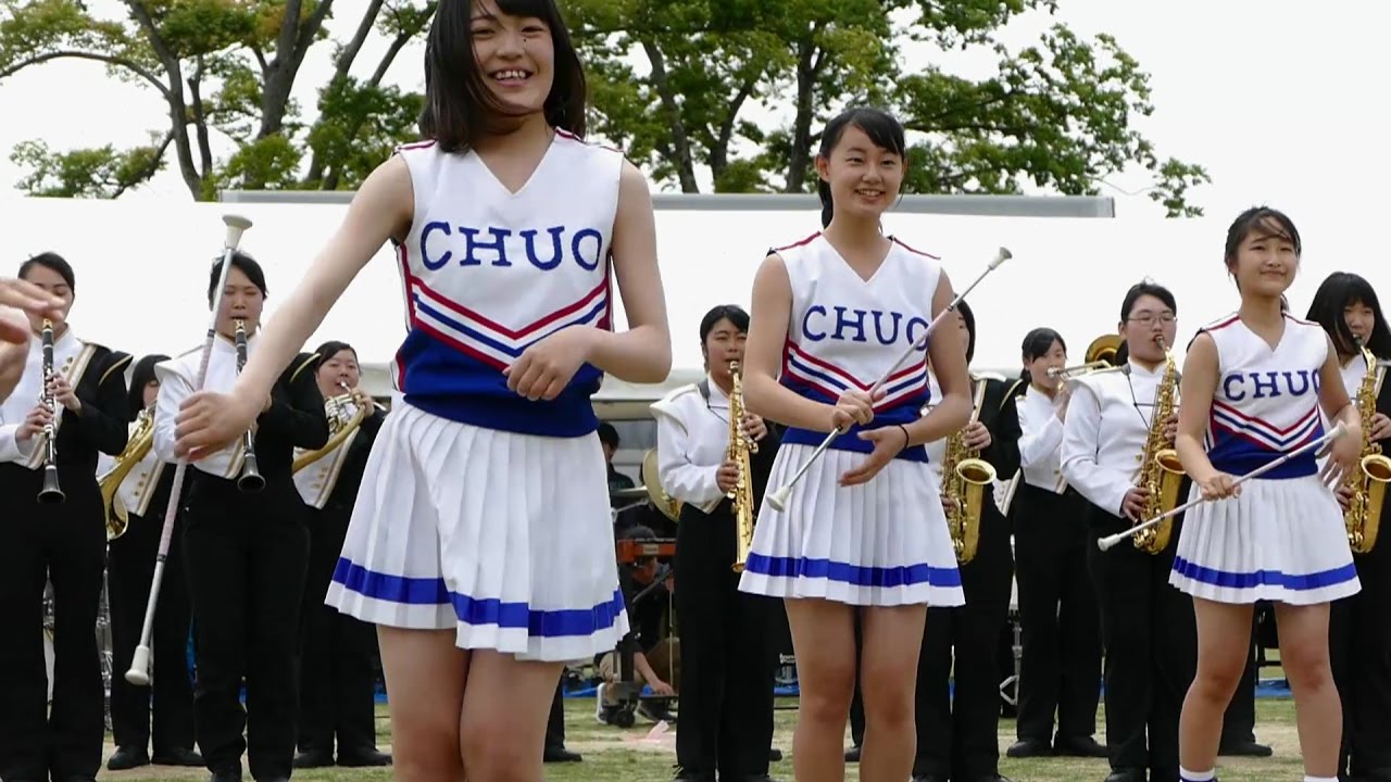 倉敷中央高校 バトントワリング部・吹奏楽部 合同演奏