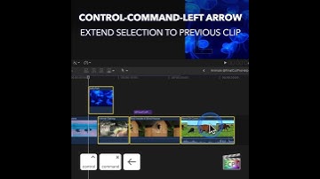 Final Cut Pro Shortcut | Control-Command-Left Arrow | Extend Selection to Previous Clip