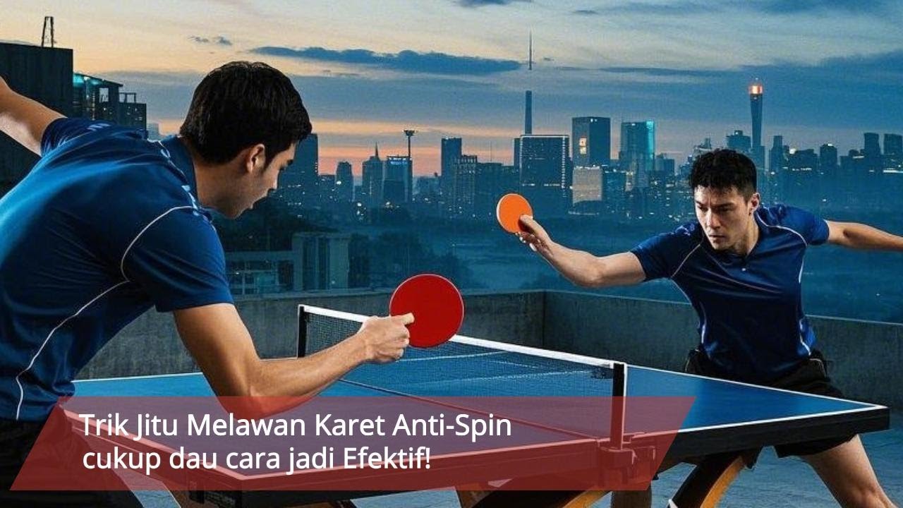 cara jitu melawan pemain menggunakan karet anti spin