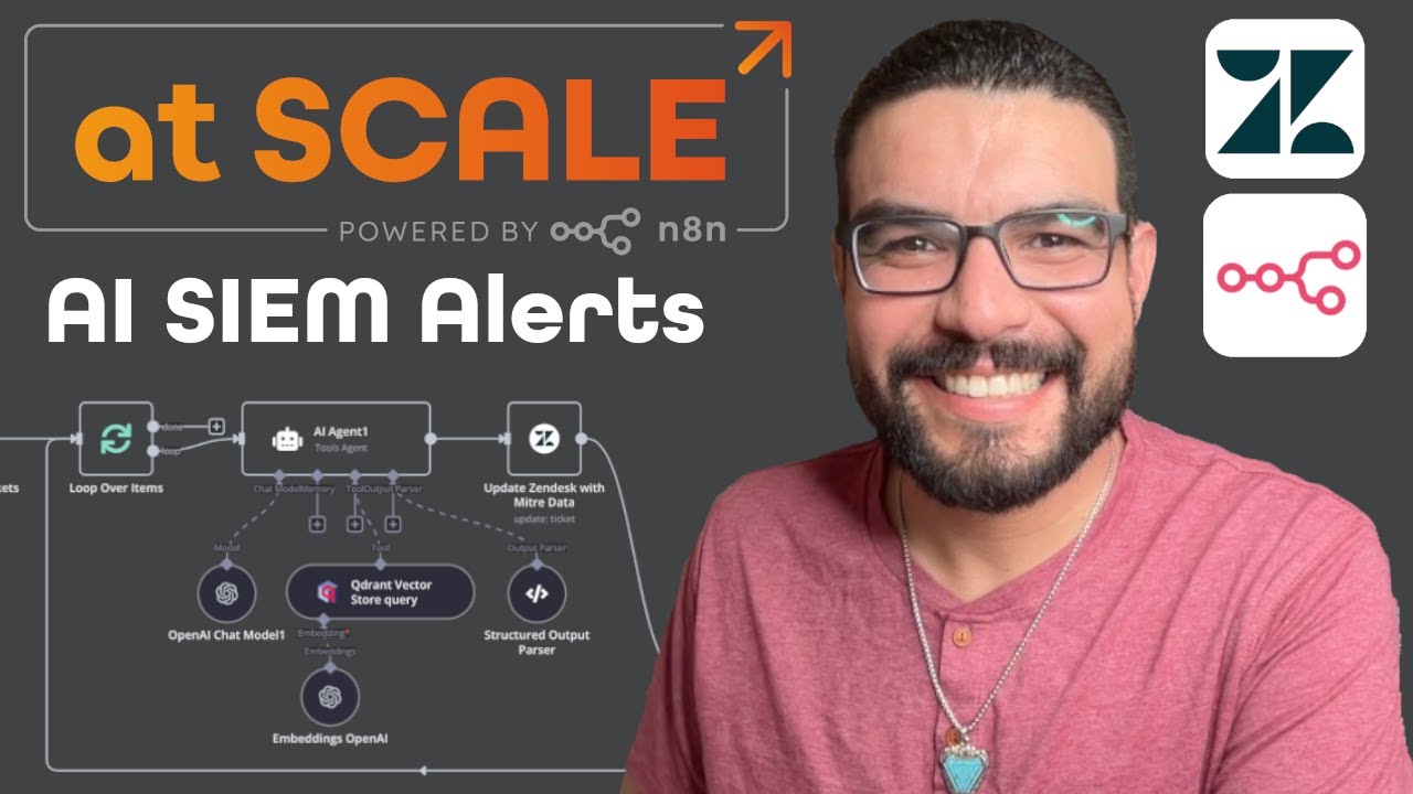 Deploying MITRE ATT&CK in Qdrant: AI-Powered SIEM Alert Enrichment with n8n & Zendesk