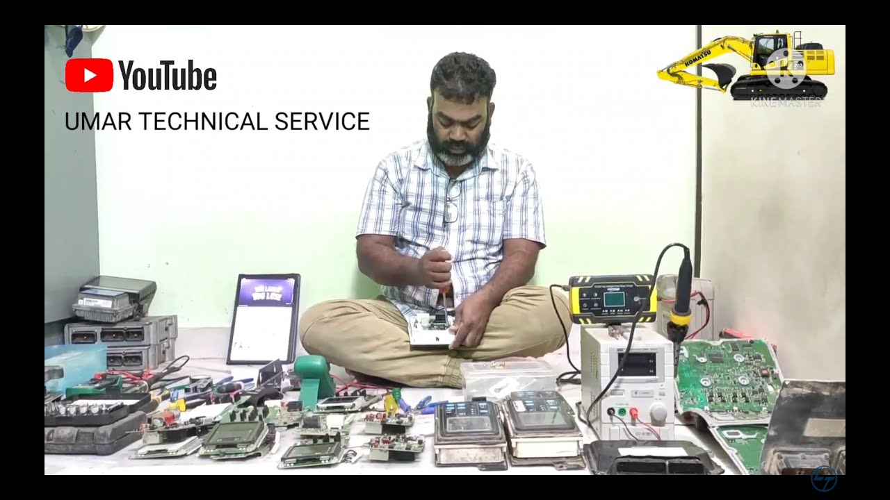 komatsuservice pc130-7, pc300-7 electronic circuit board repair