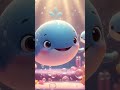 Das kleine Wal-Lied 🐋 | Süßes Kinderlied über den Babywal | Schlaf- &amp; Lernlied für Kinder #shorts