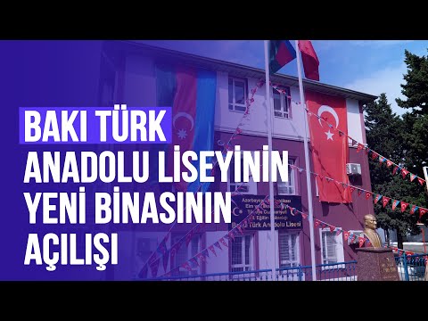 📍 Bakı Türk Anadolu Liseyinin yeni binasının açılış mərasimi keçirilib.