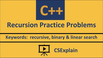 Recursion exercises C++
