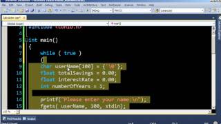 Interest Rate Calculations in C (p2): Computer Programming 7: 24HourAnswers Tutorials