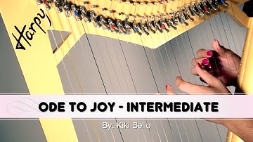 Harp (Arpa) Tutorial:  ODE TO JOY - Intermediate