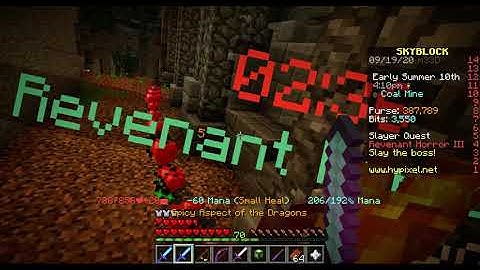 Spanking Tier 3 Revenant Horrors (Hypixel Skyblock)