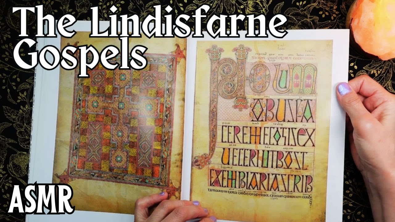 ASMR | 1300 Year Old Book - The Lindisfarne Gospels - British History Reading in a Whisper!