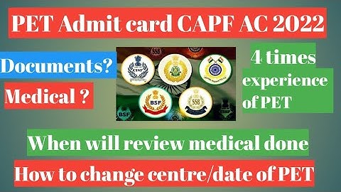 UPSC CAPF AC 2022 PST/PET/MST/RME admit card released. How to change centre &other important details