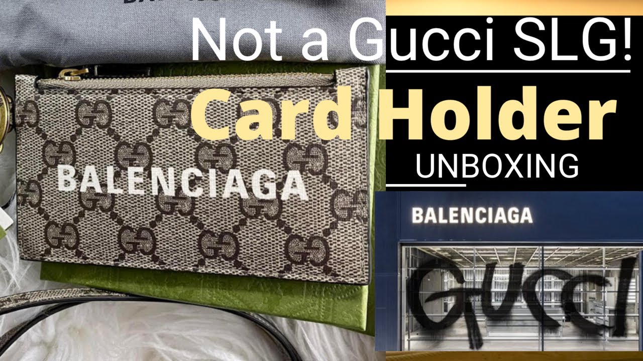 ☆人気☆ Gucci x Balenciaga The Hacker Project Zip Card Case THE HACKER PROJECT Gucci X Balenciaga Card Case: UNBOXING