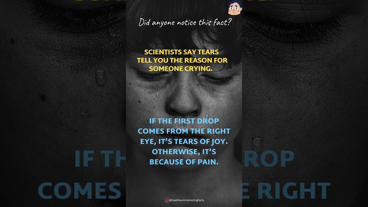 Incredible fact about crying 😭! 