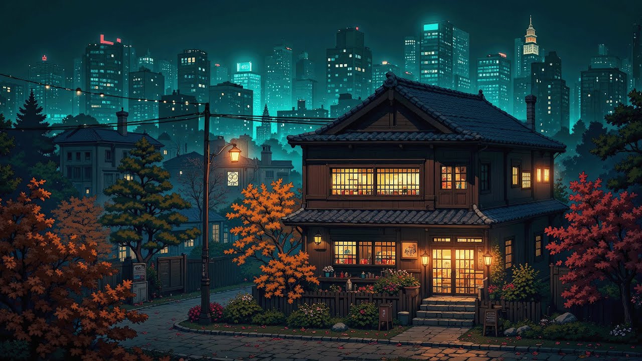 Tokyo Rainy Autumn Night 🌙 1980s Ambience to Reflect, Focus & Relax [Retro Lofi 80s – Lofi Hip Hop]