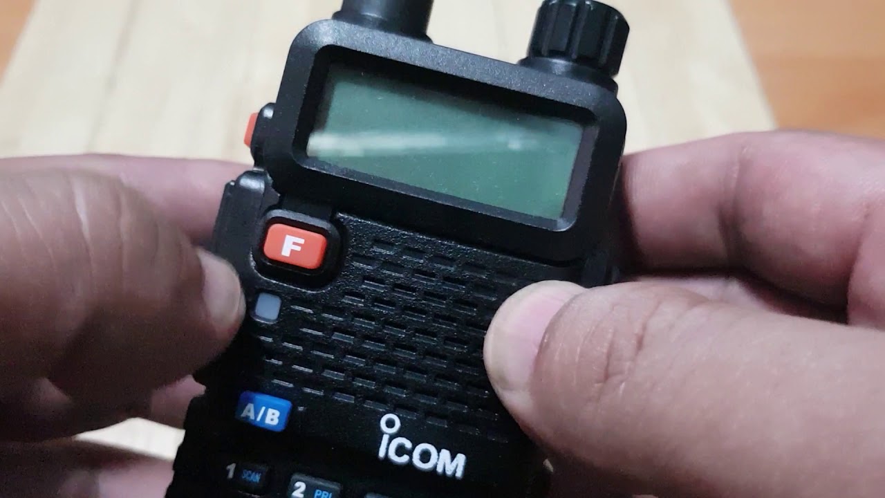 วิธีรีเซทเครื่อง Icom V90