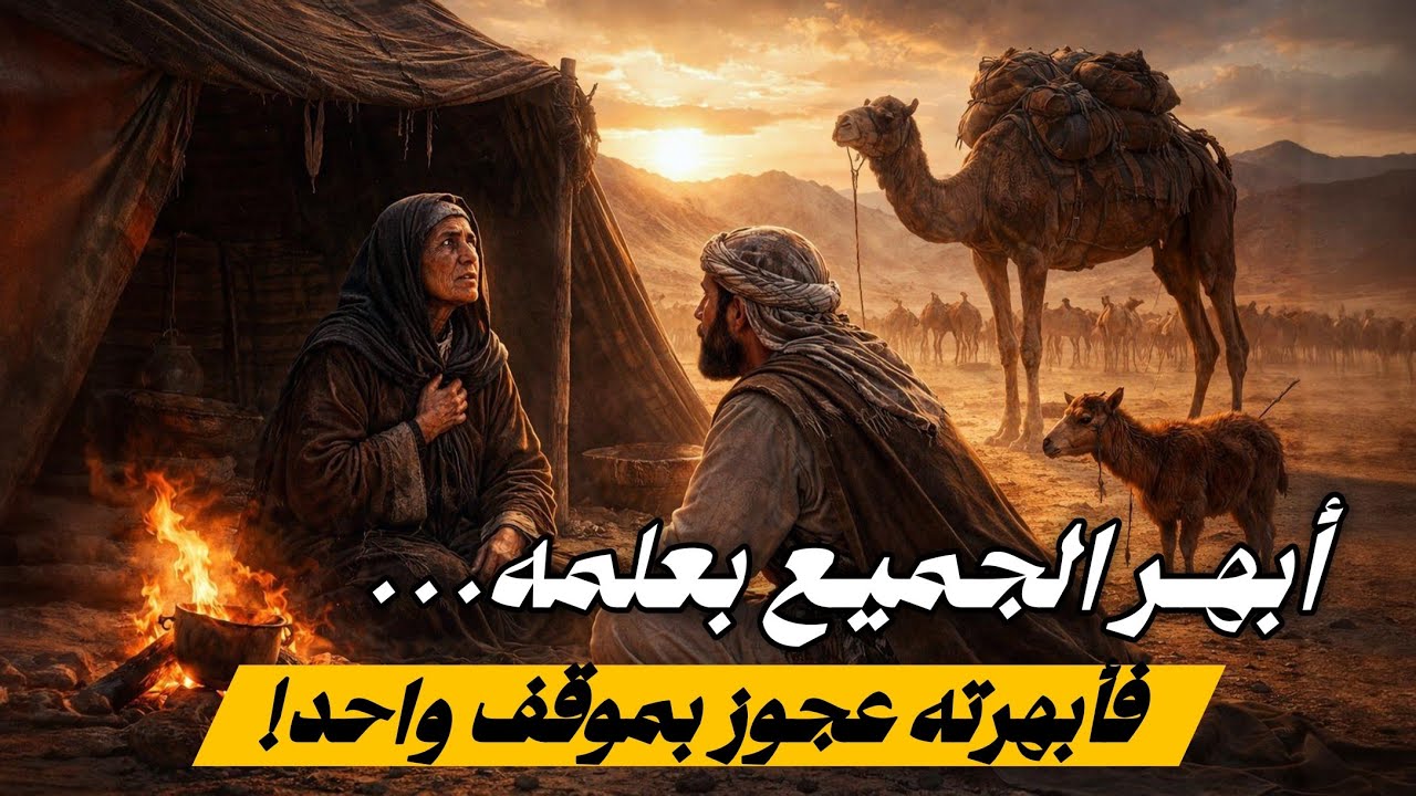 عجوز بدويه علمت الاصمعي درسا لم ينسه ابدا