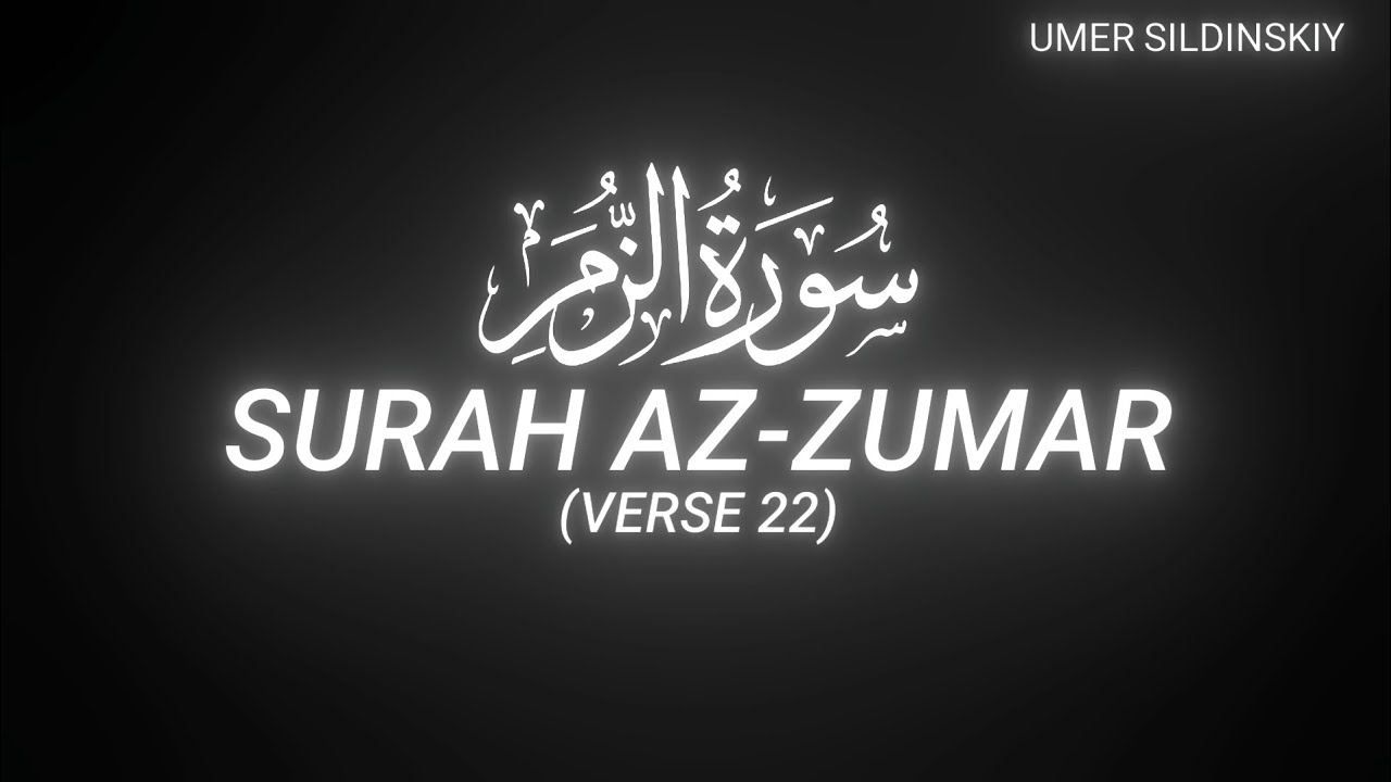 Surah Az-Zumar (Verse 22) - Umar Sildinskiy - QURAN is LIFE - YouTube