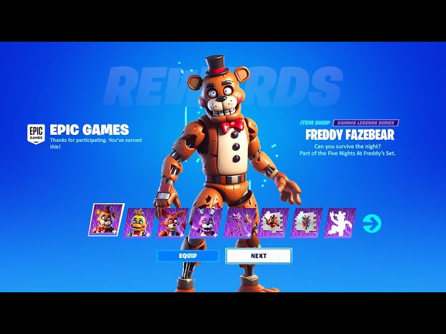 FIVE NIGHTS AT FREDDY'S ARRIVES IN FORTNITE 