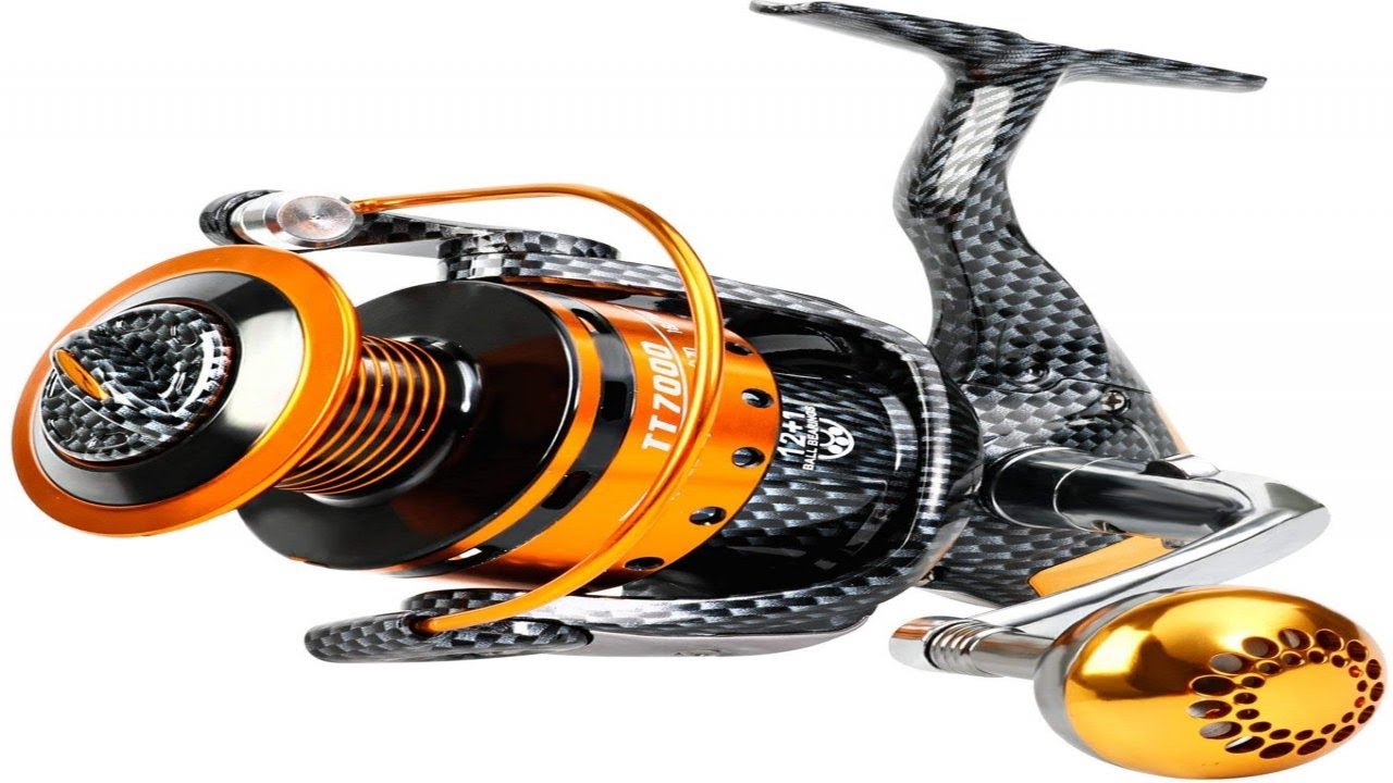 Burning Shark Fishing Reels- 12+1 BB, Light and Smooth Spinning Reels,  Powerful Carbon Fiber Drag, Saltwater and Freshwater Fishing TT1000