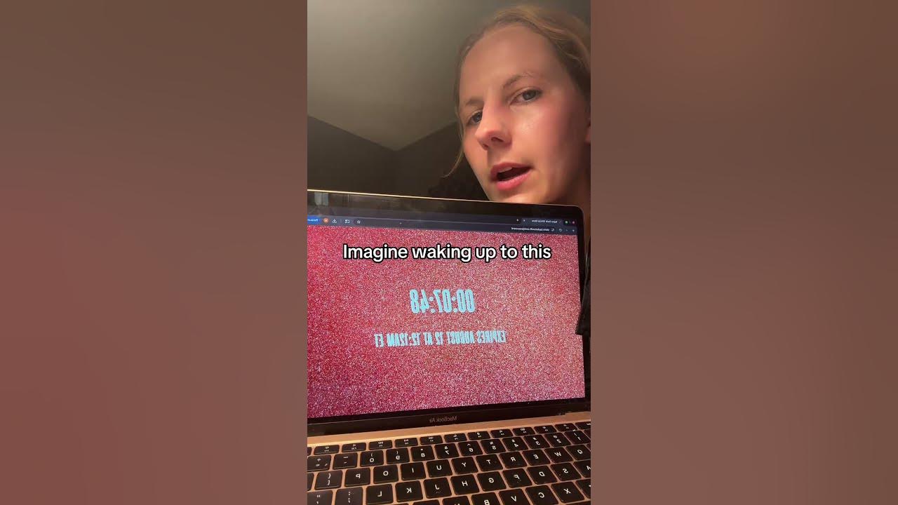 Imagine waking up to this countdown, the video from new heights, and whatever is happening in 7