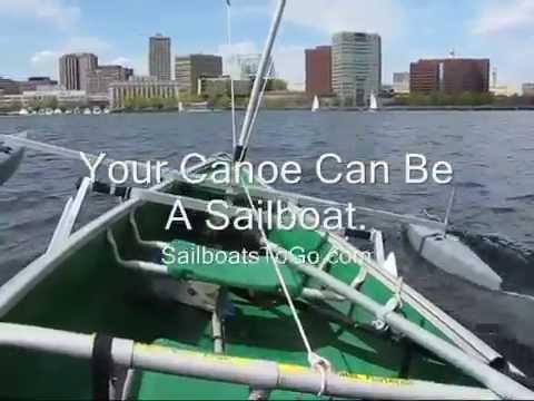 The "Any Canoe" Sail Kit from SailboatsToGo on Old Town 