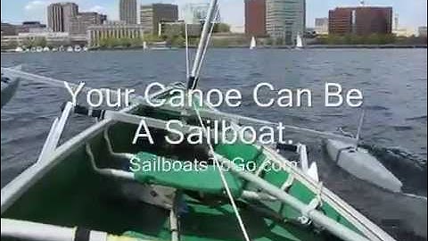 The "Any Canoe" Sail Kit from SailboatsToGo on Old Town and Coleman Canoes