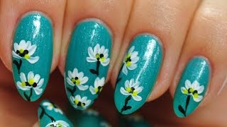 nail design white flower 2