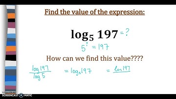Change of base for logarithms: Problem type 1