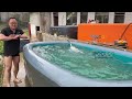 Best for families, kids’ parties 🎉 IPOOLGO inflatable swimming Pool 13*6.6ft Size Customized ✅