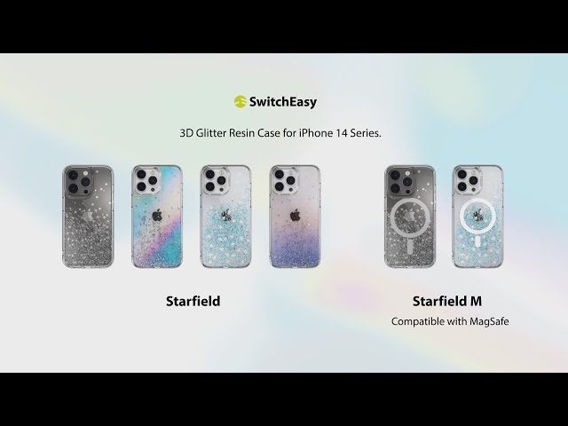 Starfield M 3D Glitter Resin Case for iPhone 14 Series | MagSafe | SwitchEasy |