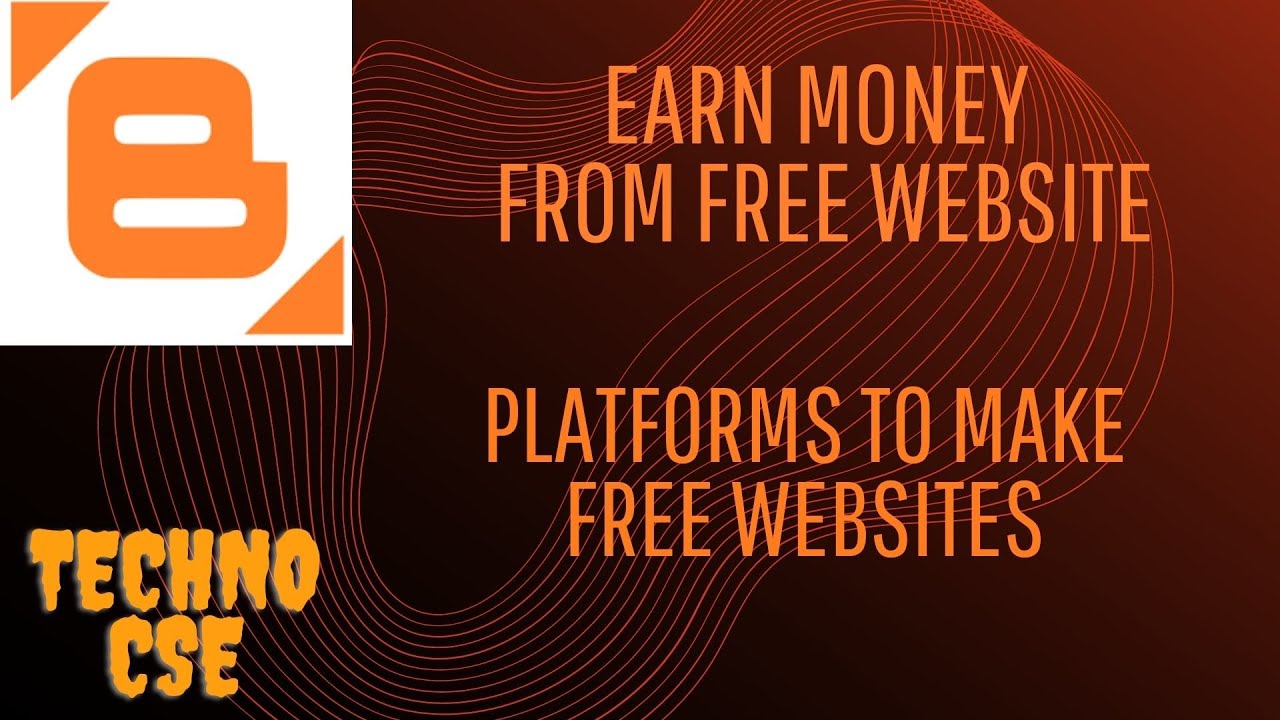 How To Make Free Website & Earn Money || Platforms For Free Website || Blog Money || TechnoCse 13