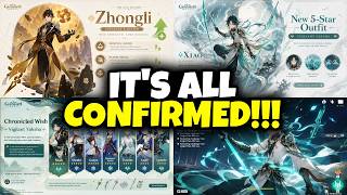 BREAKING!!! ZHONGLI BUFF + XIAO SKIN CONFIRMED & MITYA IS A 5-STAR - Genshin Impact