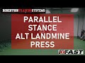 Parallel Stance Alternating Landmine Press