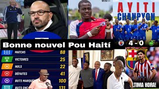 Good news for Haiti: Minister makes a great gesture, well done / FIFA President makes this choice...