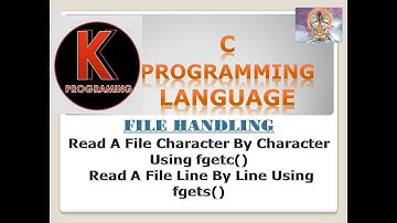 Program to read a file using fgetc() and fgets() in File Handling in C programming language