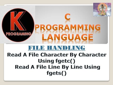 Program to read a file using fgetc() and fgets() in File Handling in C programming language