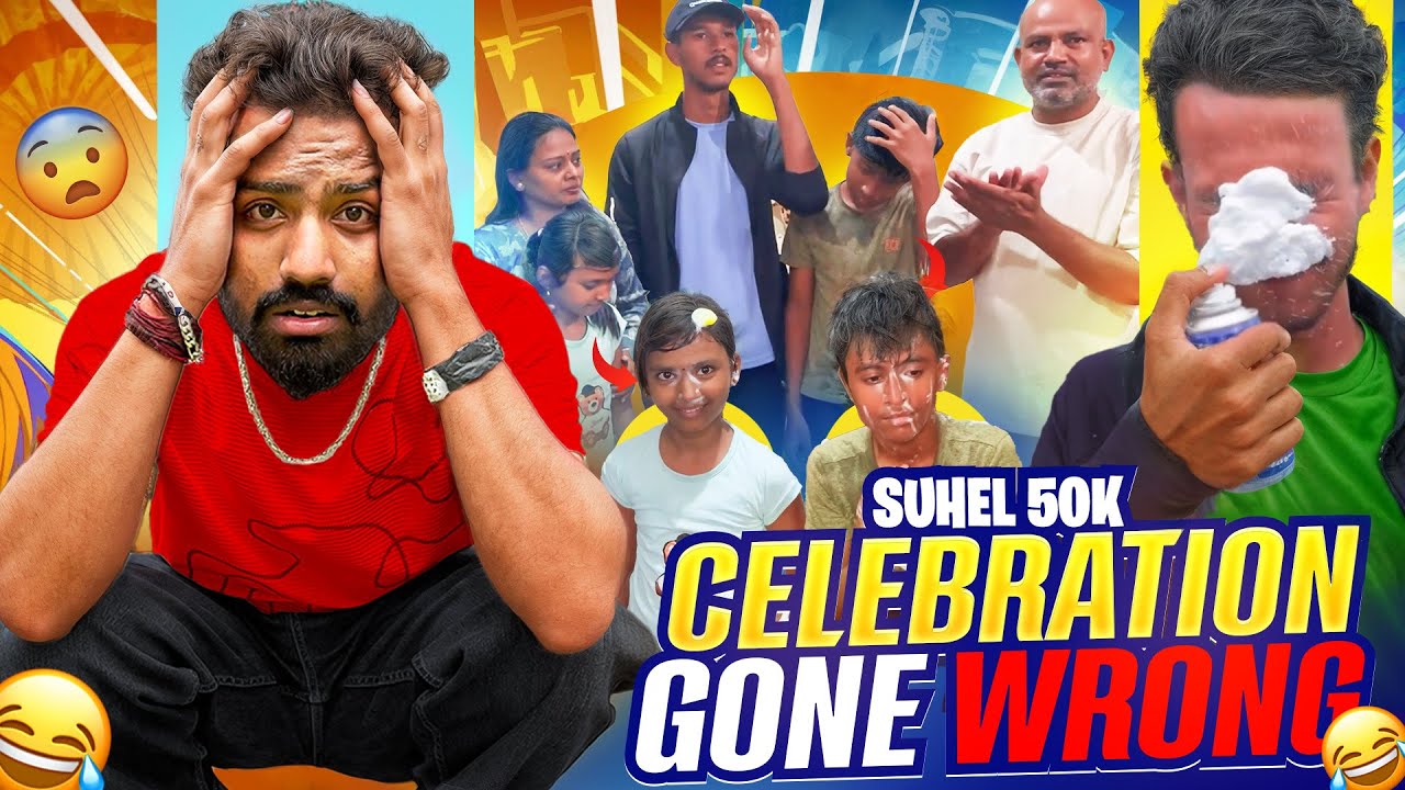 50k celebration ❌Snow spray celebration 😂🤣| Mr_sudeep #vlog 