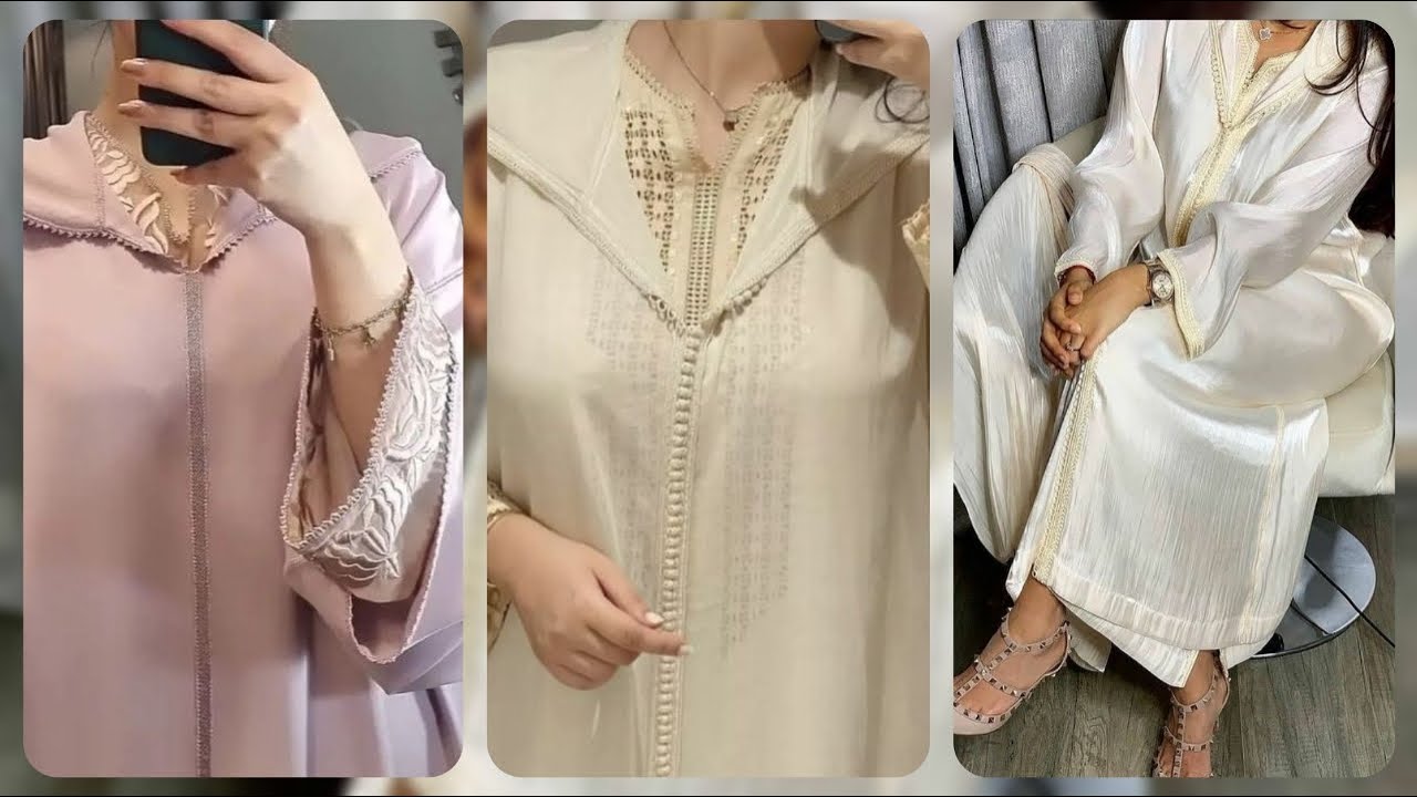 الجديد فالموديلات جلابة المغربية للعروسة و للعمرة 🕋👸🏻 / jellaba marocaine #trending #الجديد