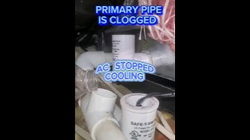 AC Condensation line clogged. Float safety switch