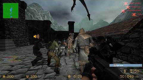 CSS: Zombie Escape - ze_TESTV_Skyrim_v2_2fix [Stage 5 - Sovngarde] FAILCOMPILATION (1080p)