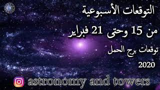 التوقعات الاسبوعية من 15 فبراير حتى 21 فبراير 2020 عالم الفلك محمد الحلي لتوصل 00905379820956