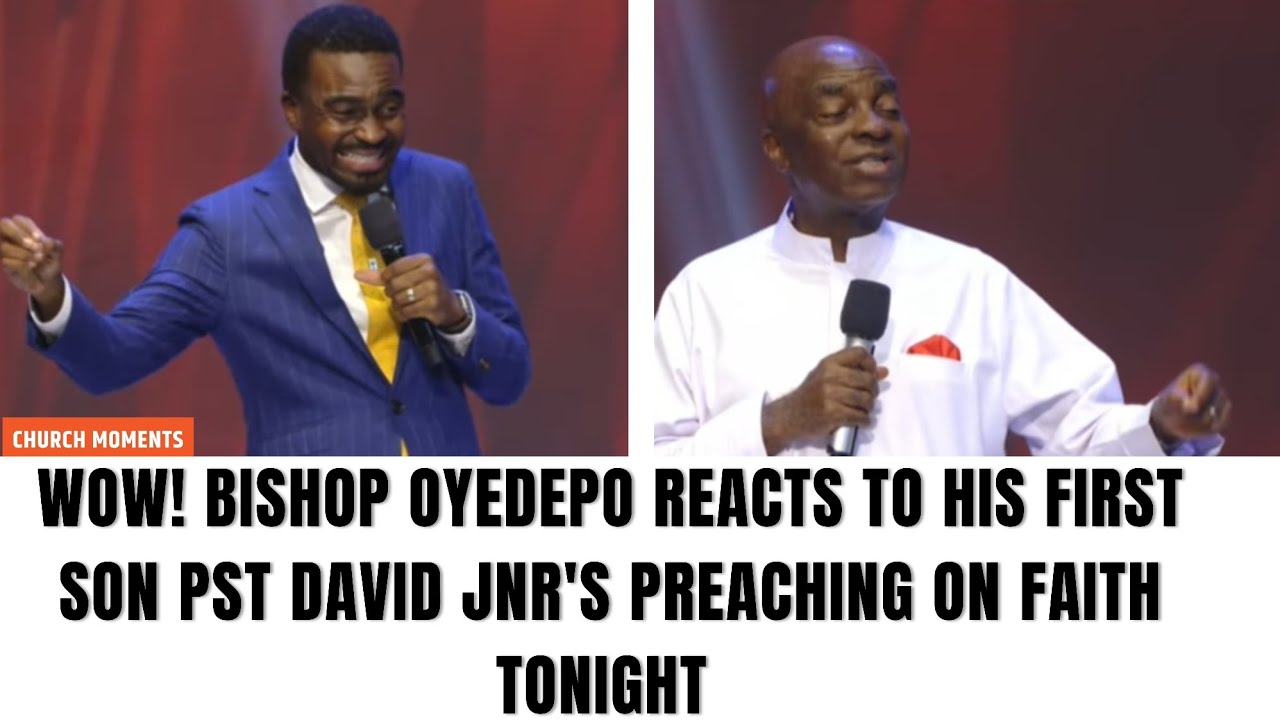 🔥 ПОСМОТРИТЕ, КАК ЕПИСКОП ОЙЕДЕПО ОТРЕАГИРОВАЛ СЕГОДНЯ ВЕЧЕРОМ НА ПРОПОВЕДЬ СВОЕГО ПЕРВОГО СЫНА Д...