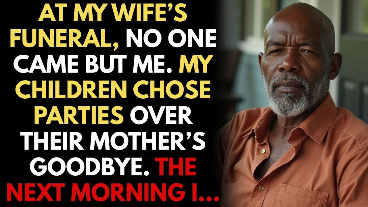 At My Wife’s Funeral, No One Came But Me. My Children Chose Parties Over Their Mother’s Goodbye...