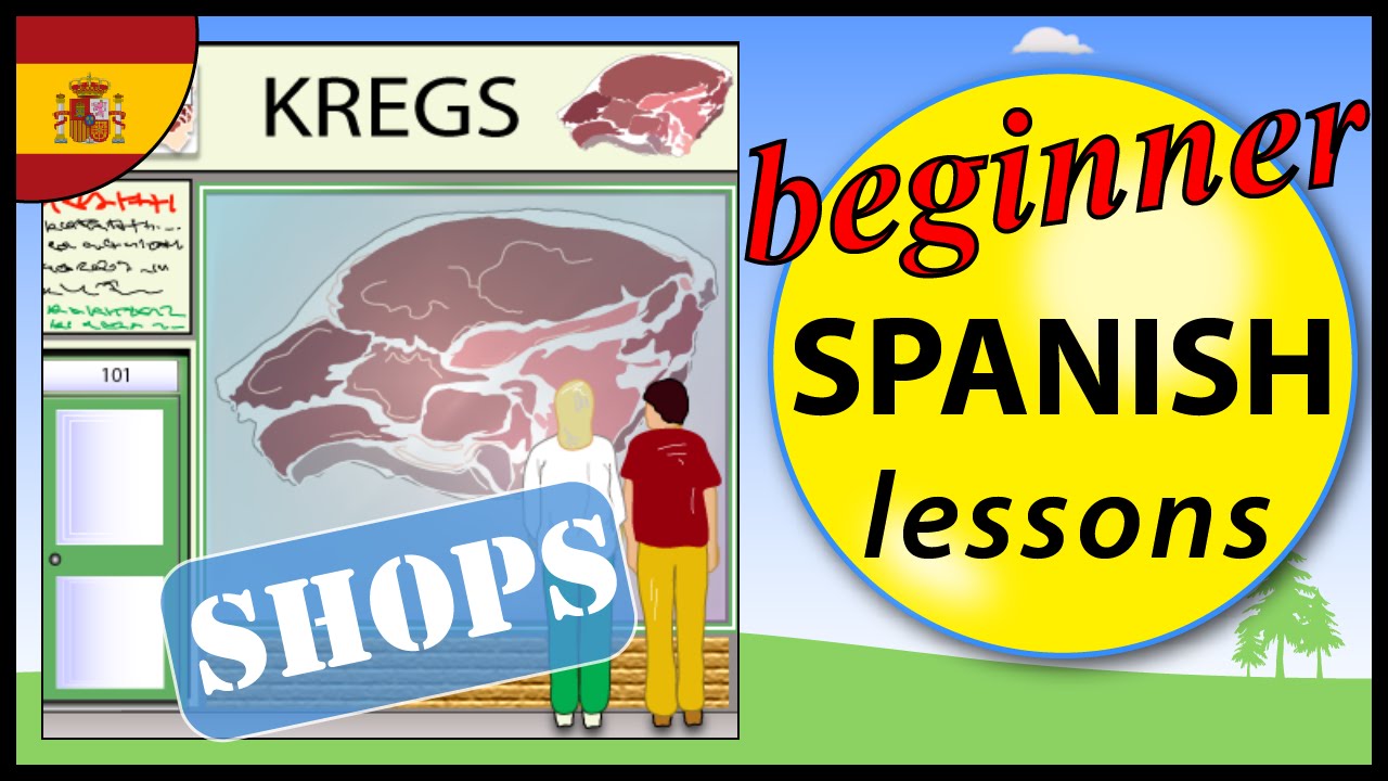 Shops in Spanish Beginner Spanish Lessons for Children YouTube
