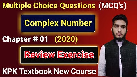 MCQS | chapter # 01 | Complex Number | Review exercise | FSC part 1 Mathematics KPK | Question # 01
