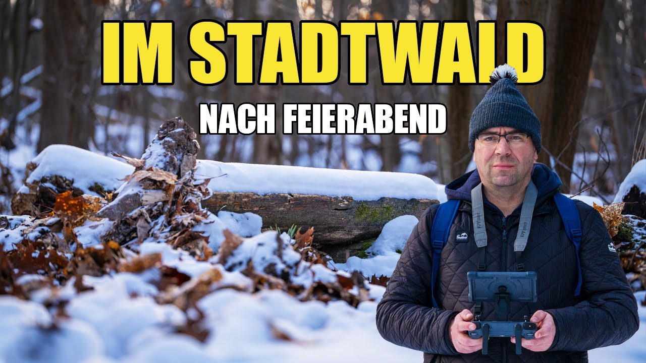 Im Stadtwald nach Feierabend – Winterlicht, Schnee & verlorene Orte an der Goitzsche