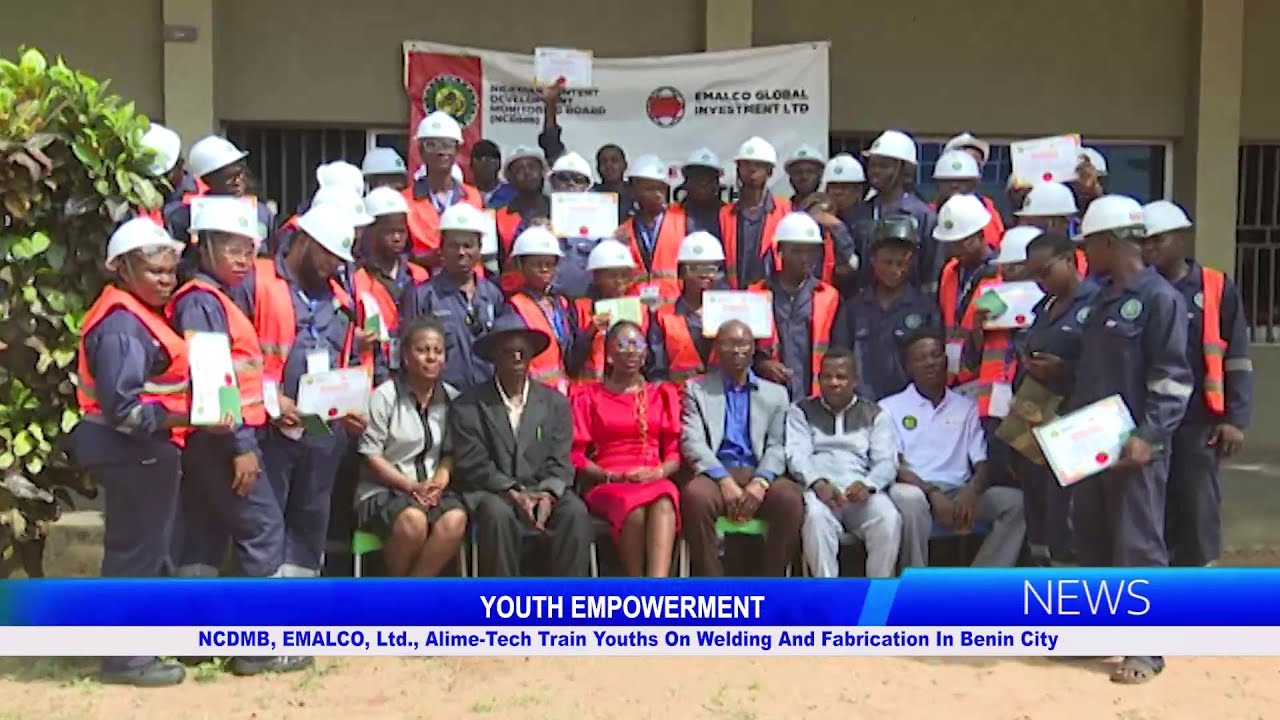 NCDMB, EMALCO, Ltd. и Alime-Tech обучают молодежь сварке и металлообработке в Бенин-Сити.